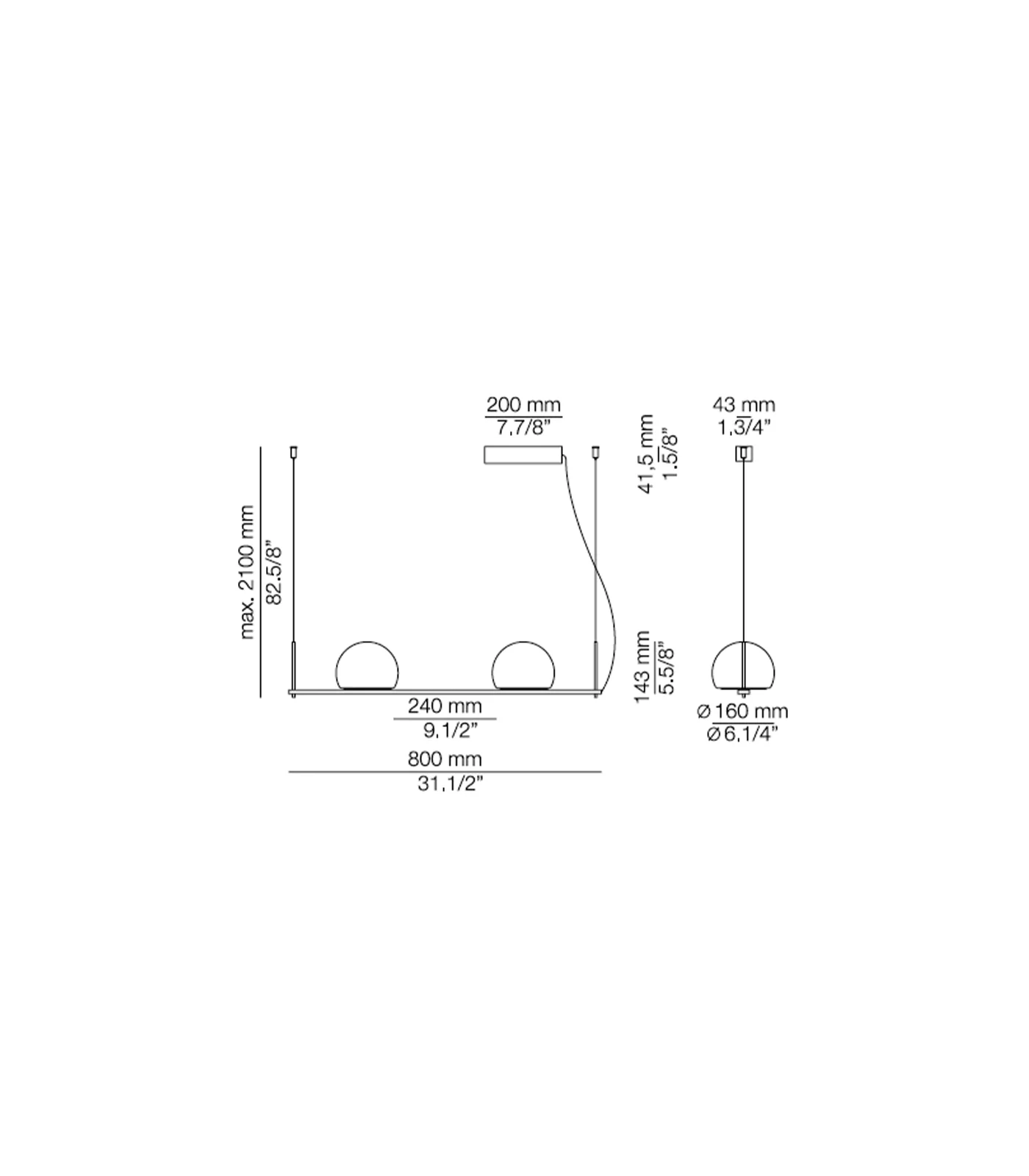 Circ 2lt Linear Pendant Light - Image 4