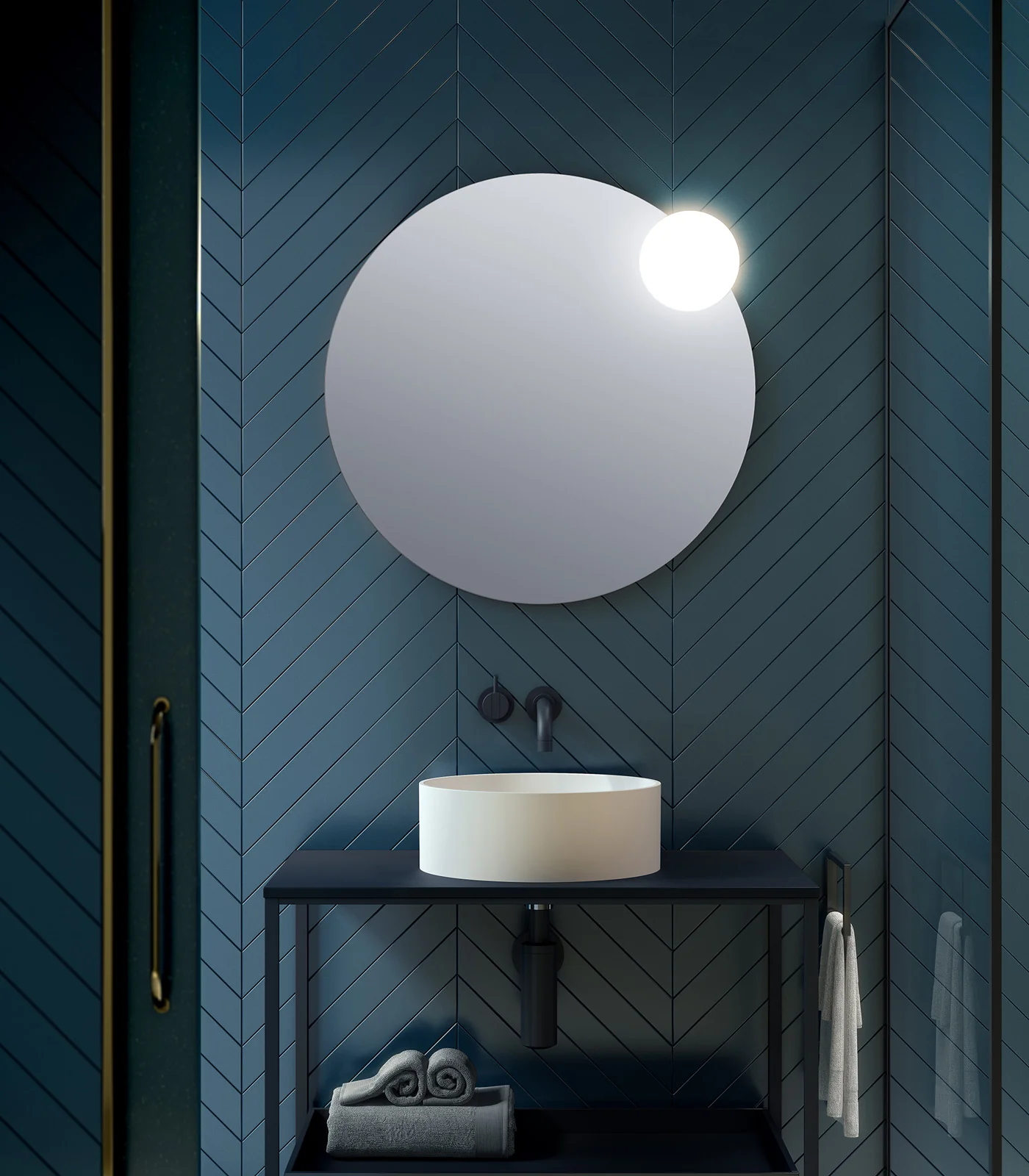 Circ Large Mirror Wall Light - Image 7