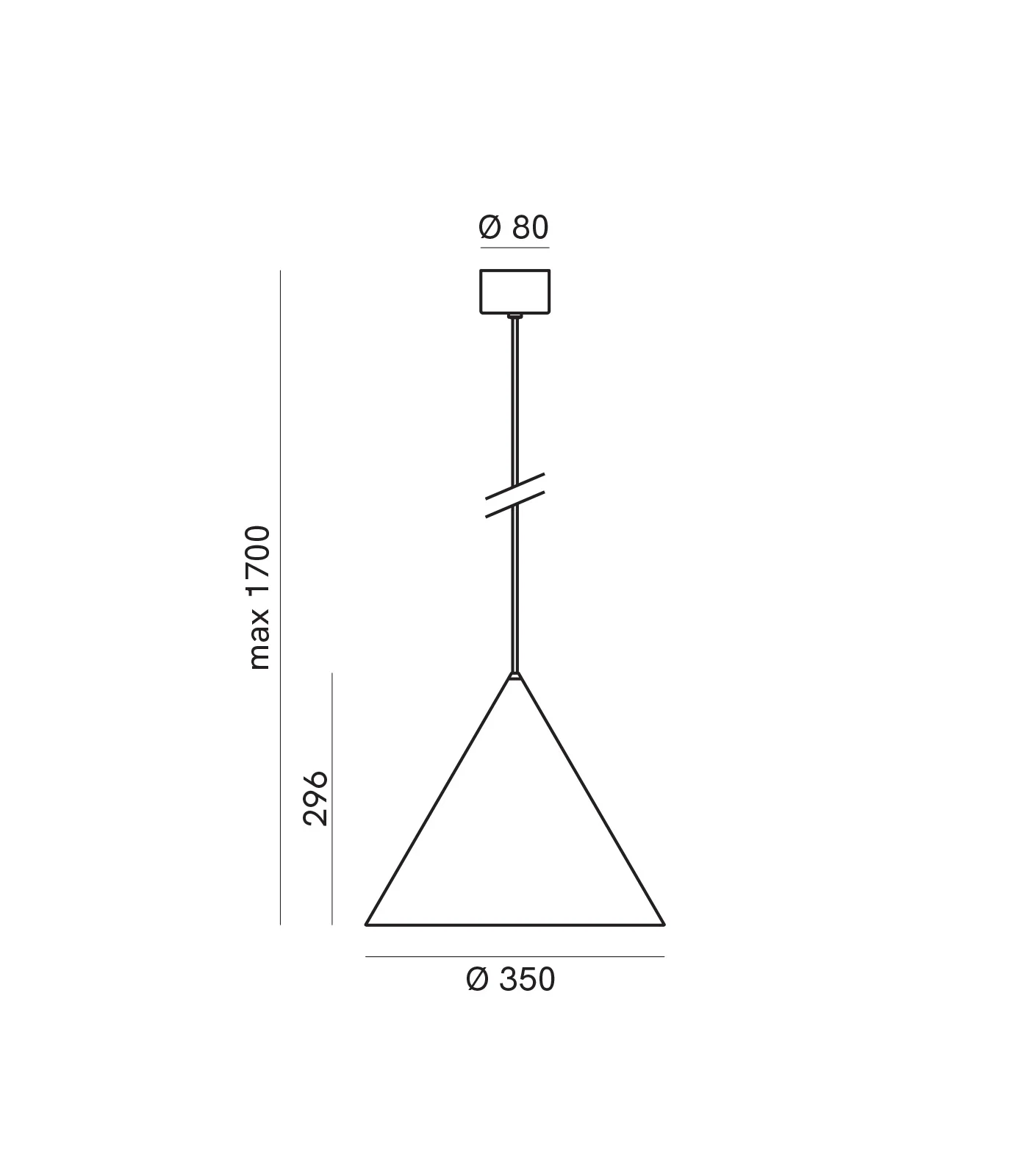 Cone Outdoor Pendant Light - Image 6