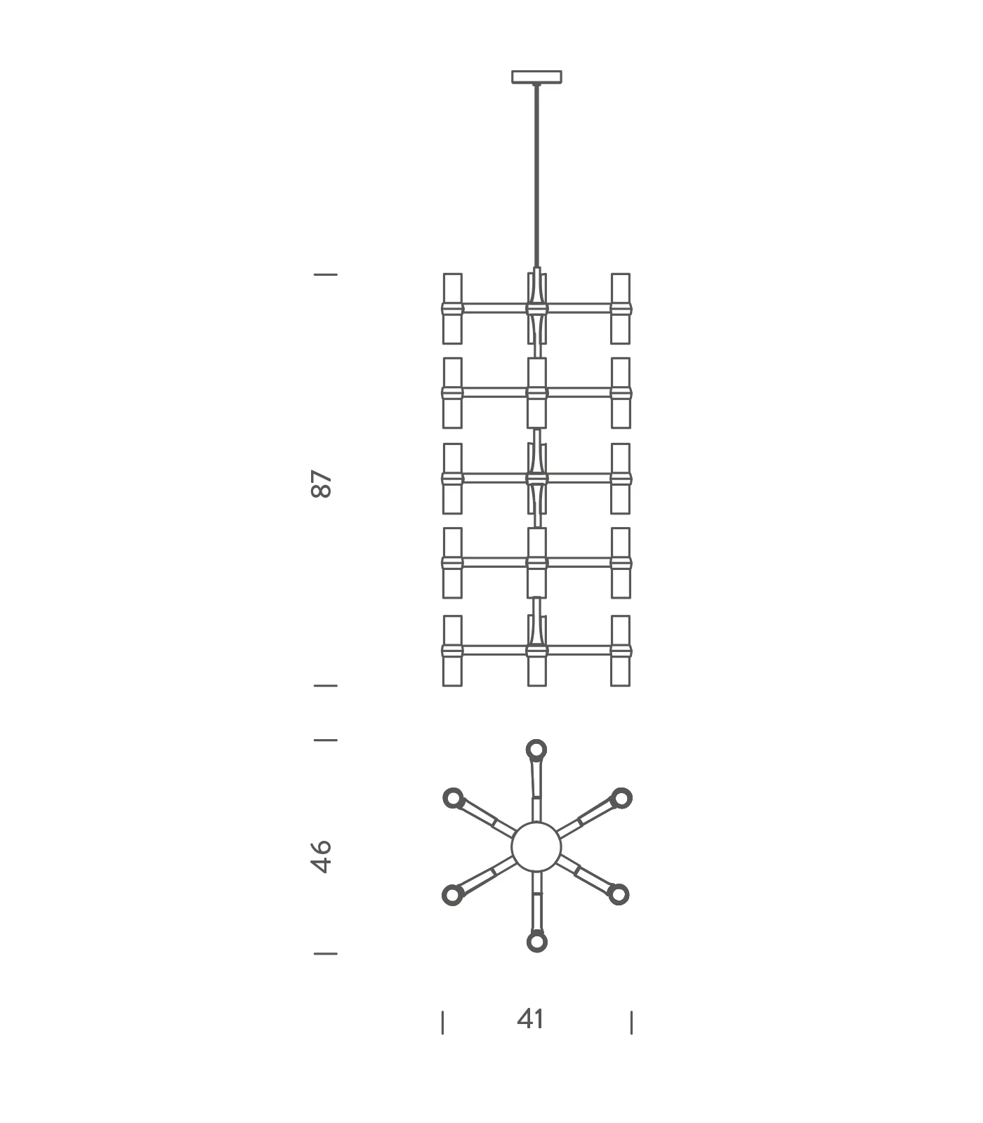 Crown Multi Pendant Light - Image 5