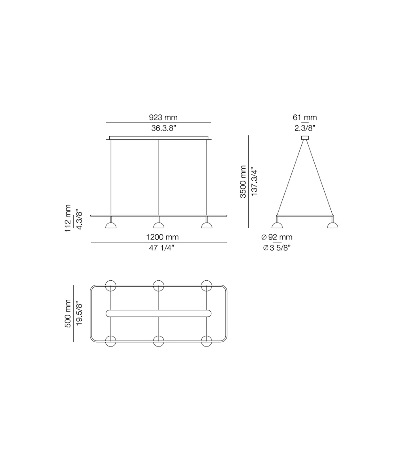 Cupolina Linear Pendant Light - Image 8