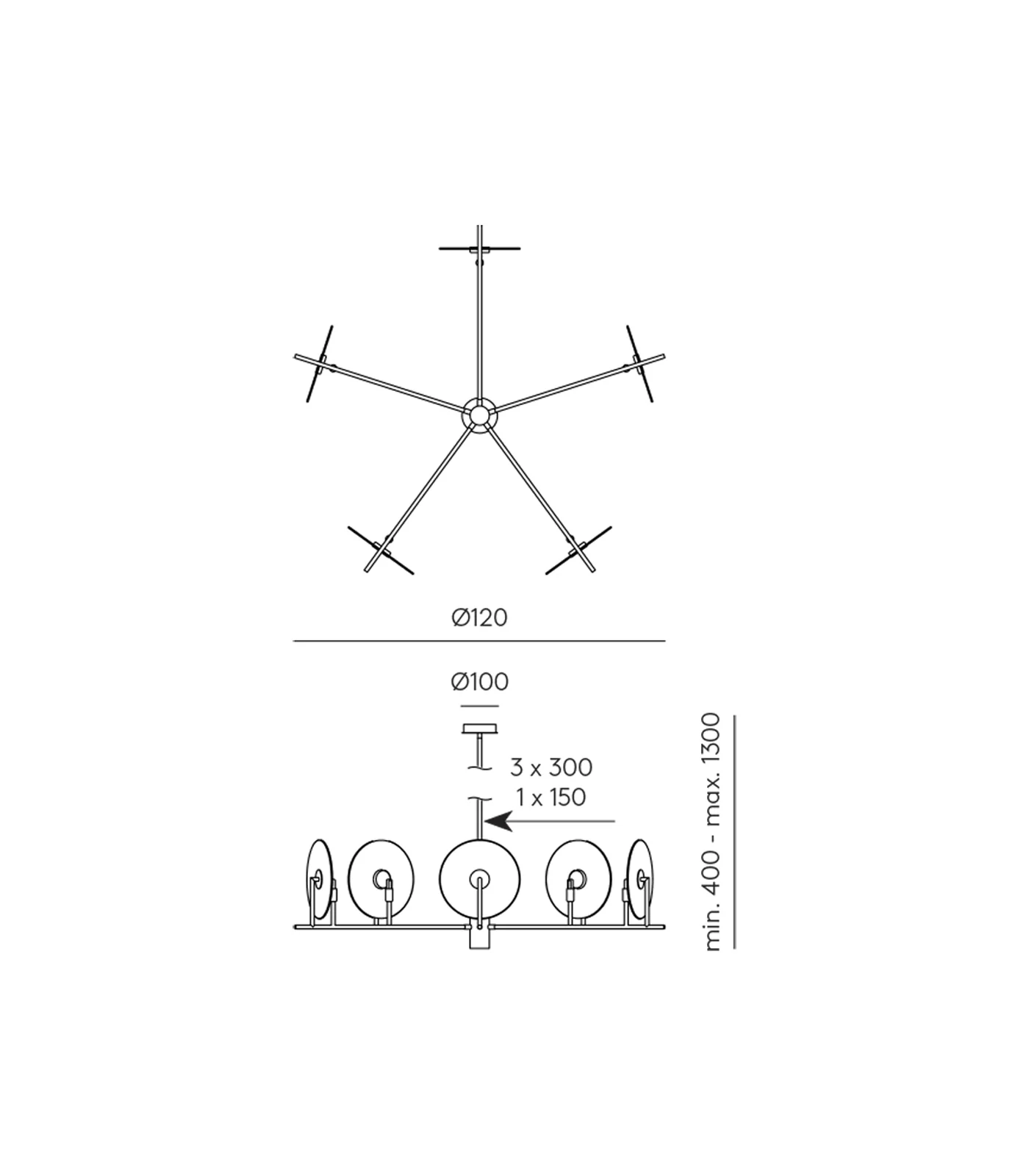 Erto 5lt Pendant Light - Image 2