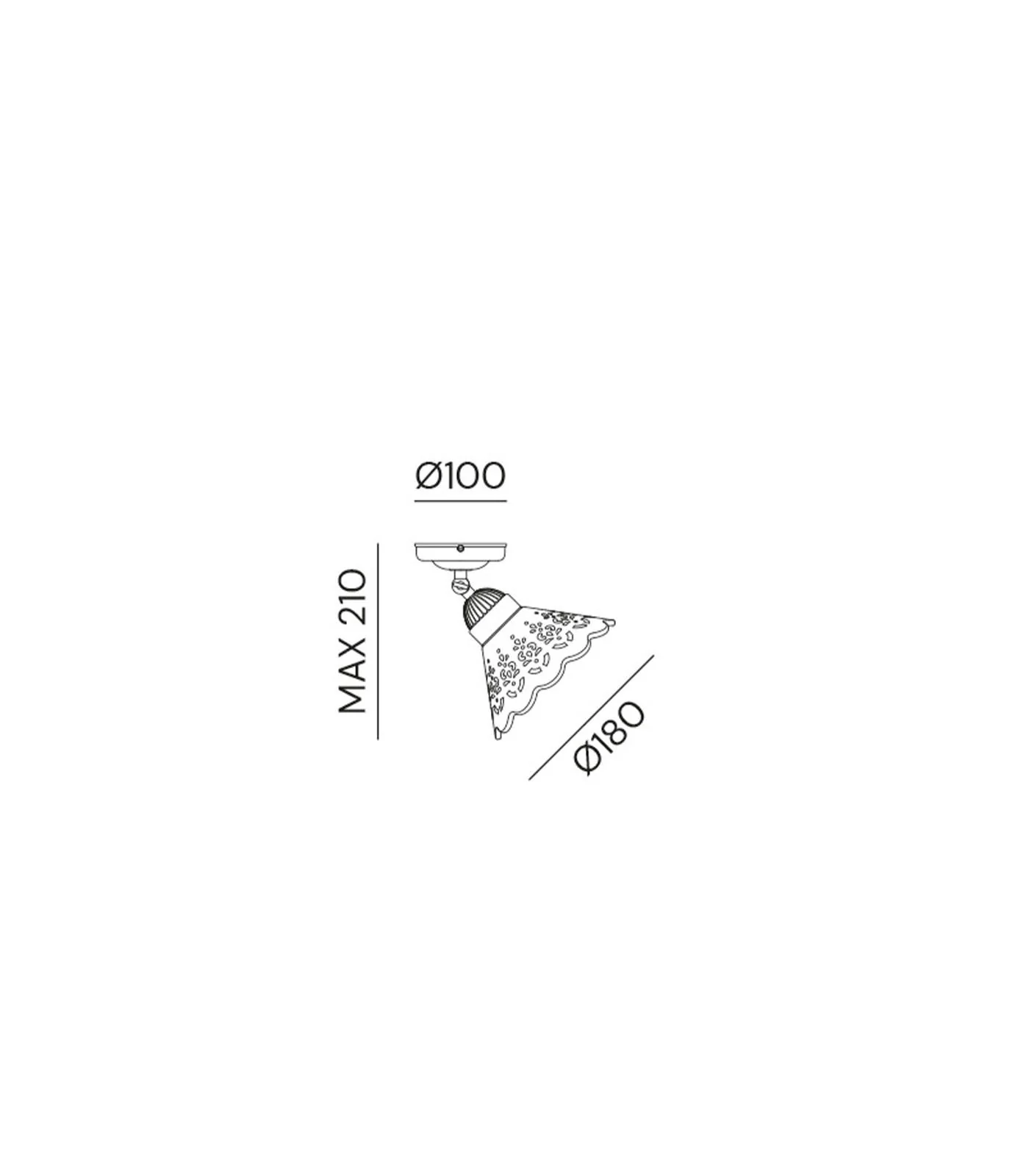 Fior Di Pizzo Ceiling Light - Image 3