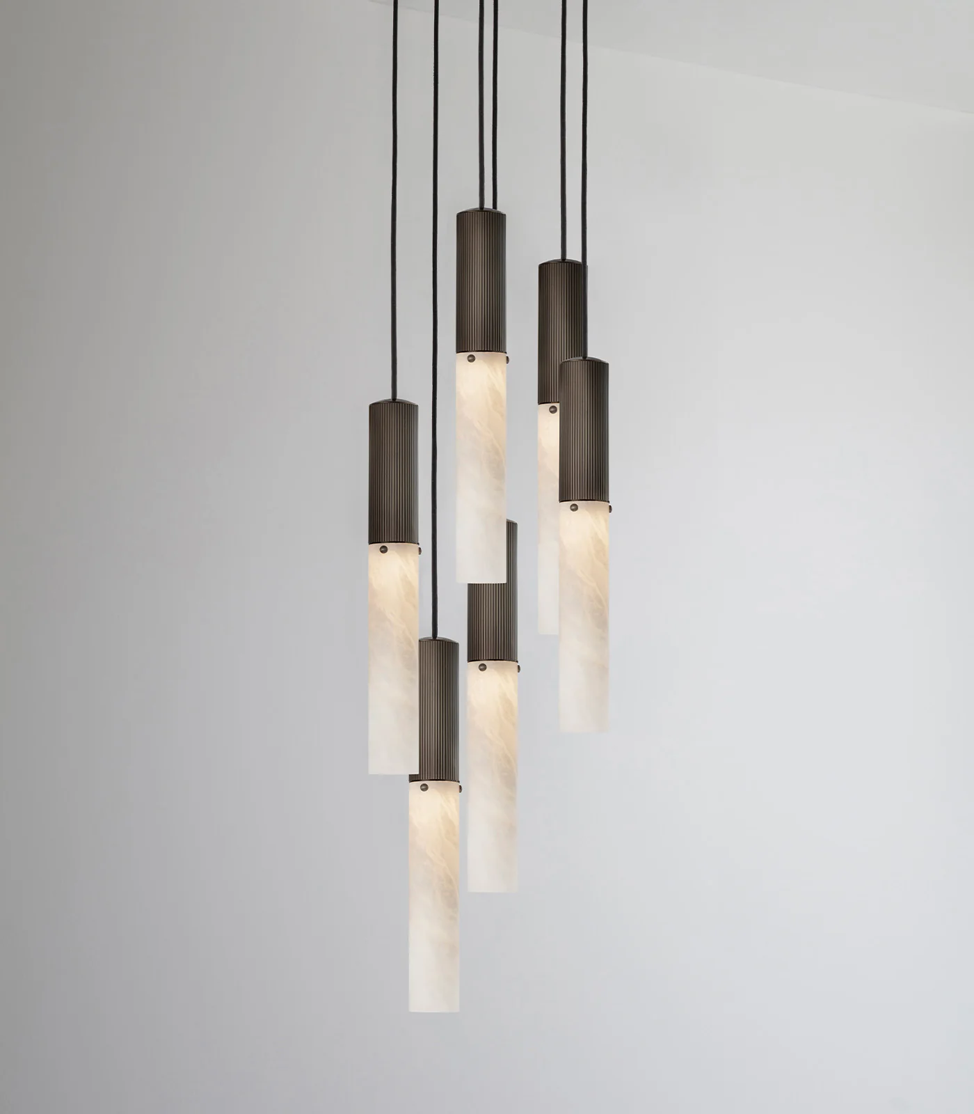 Flume Alabaster 6lt Pendant Light - Image 3