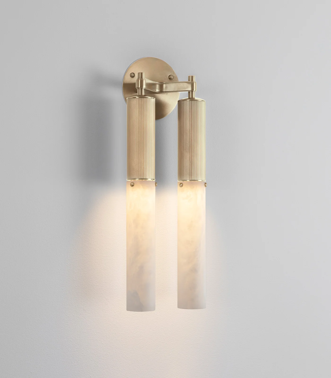 Flume Alabaster Double Wall Light - Image 6