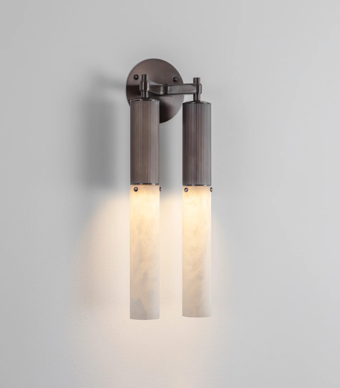 Flume Alabaster Double Wall Light - Image 7