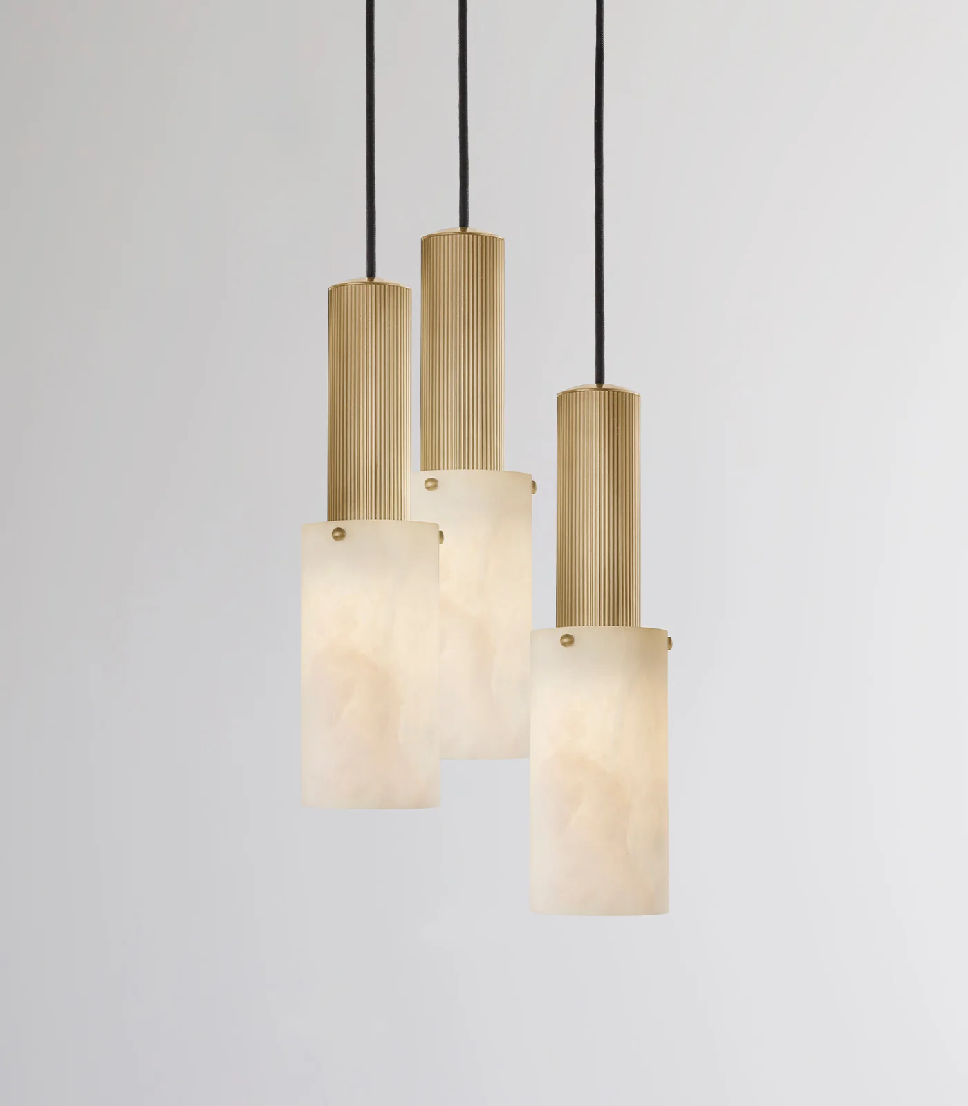 Flume Large Alabaster 3lt Pendant Light - Image 3