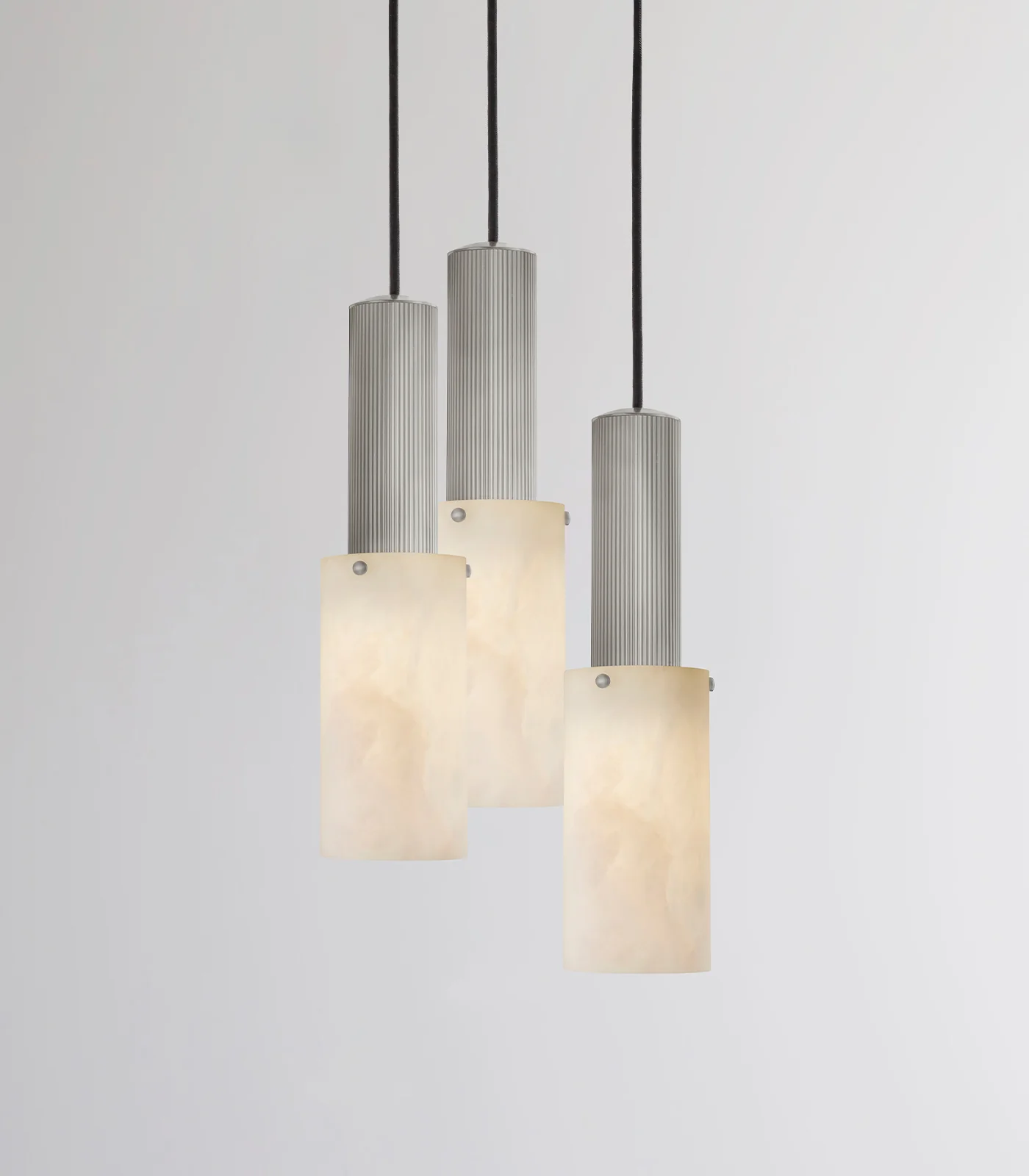 Flume Large Alabaster 3lt Pendant Light - Image 4