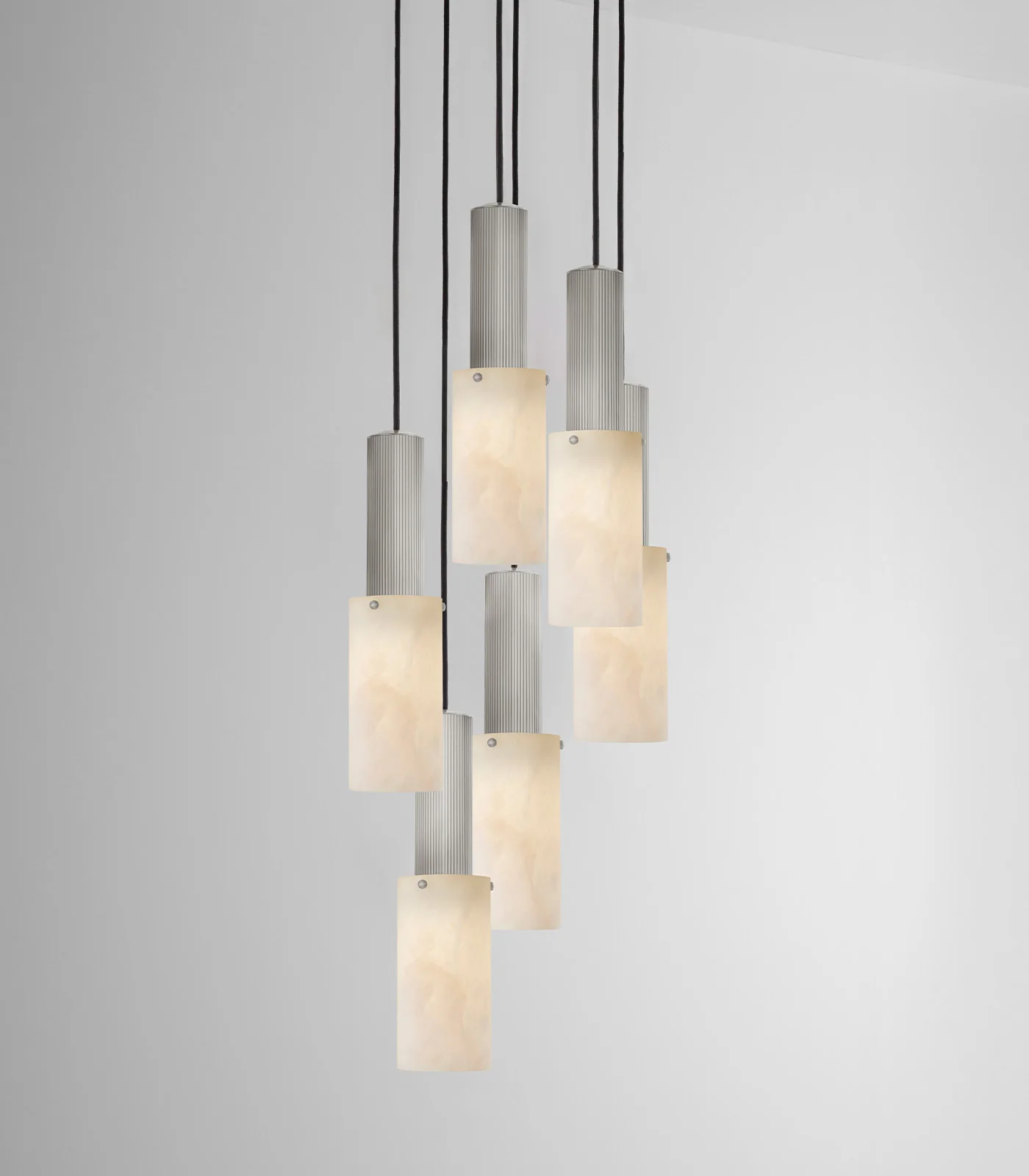 Flume Large Alabaster 6lt Pendant Light - Image 4