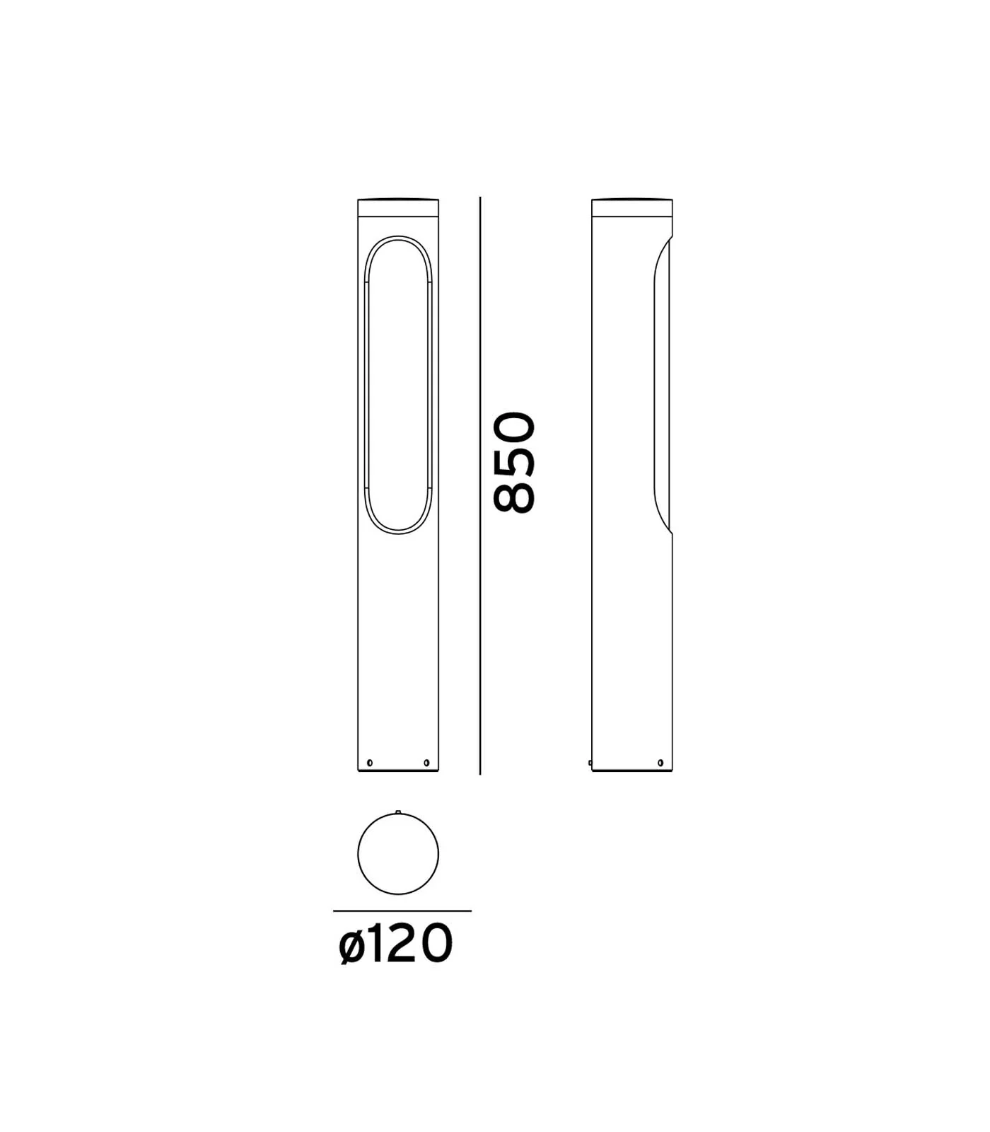 Kisa 1lt Bollard Light - Image 3
