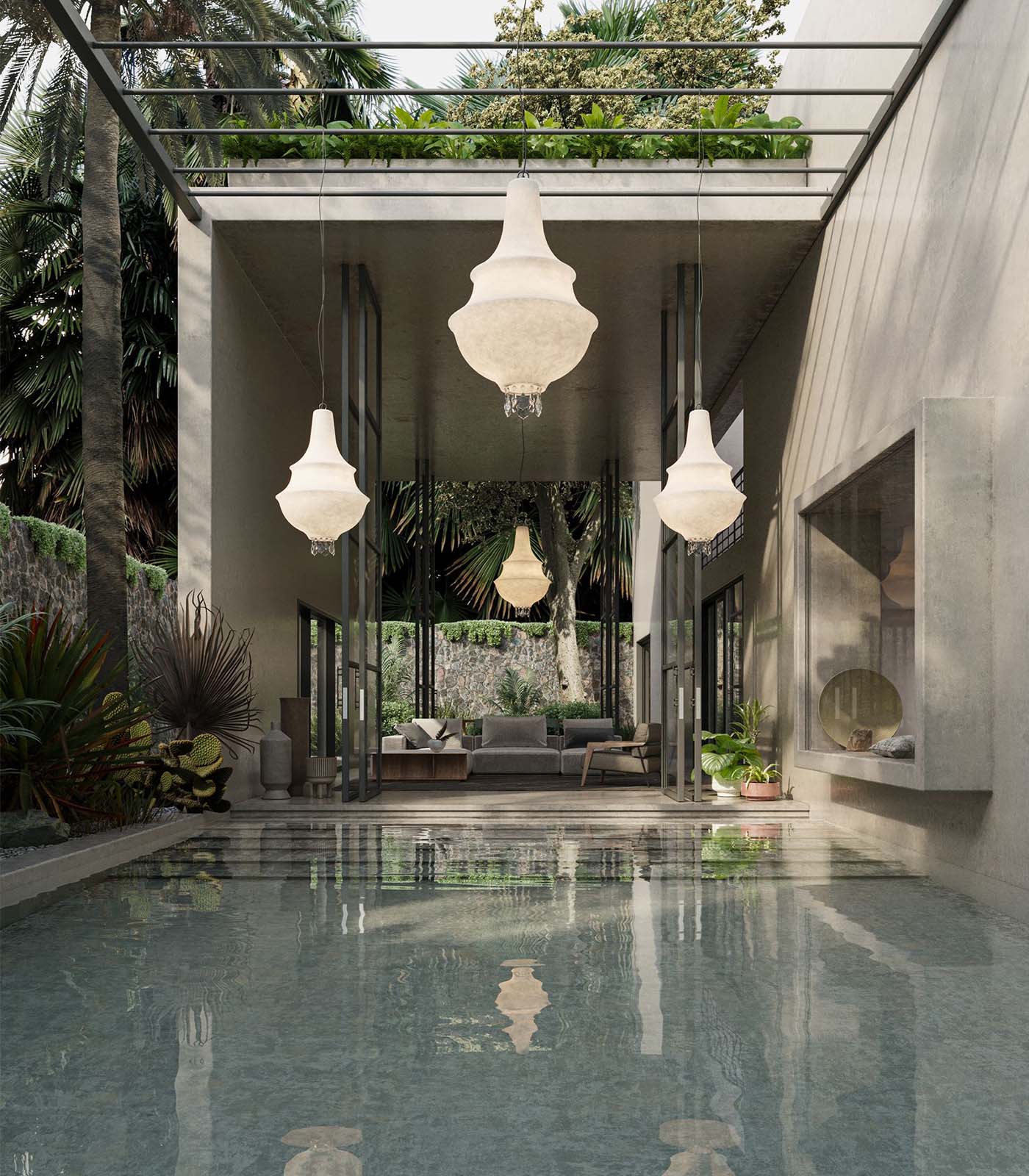 Lady D Outdoor Pendant Light - Image 3