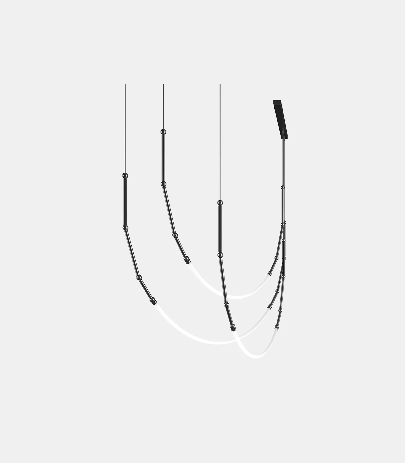 Leda 3lt Curve Pendant Light - Image 3
