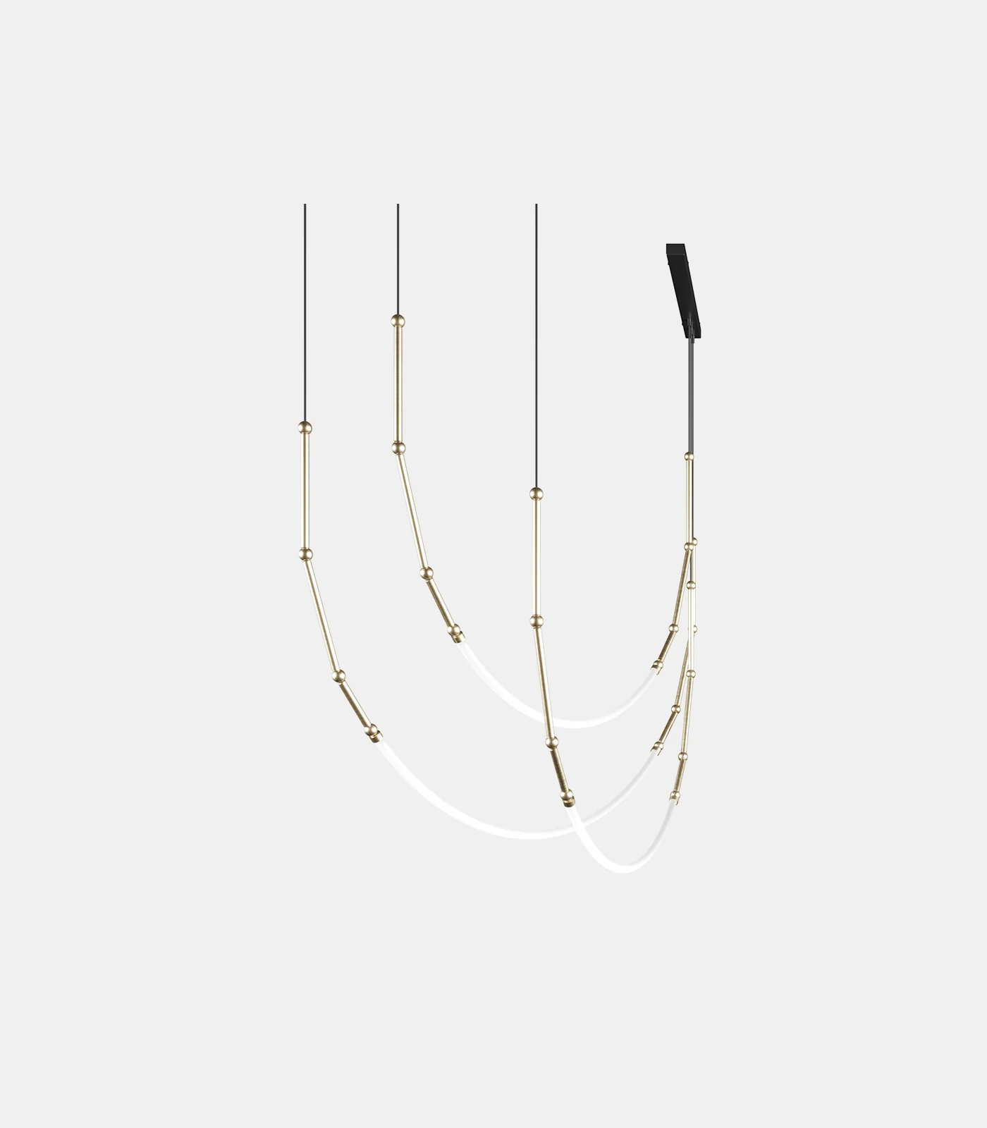 Leda 3lt Curve Pendant Light - Image 4