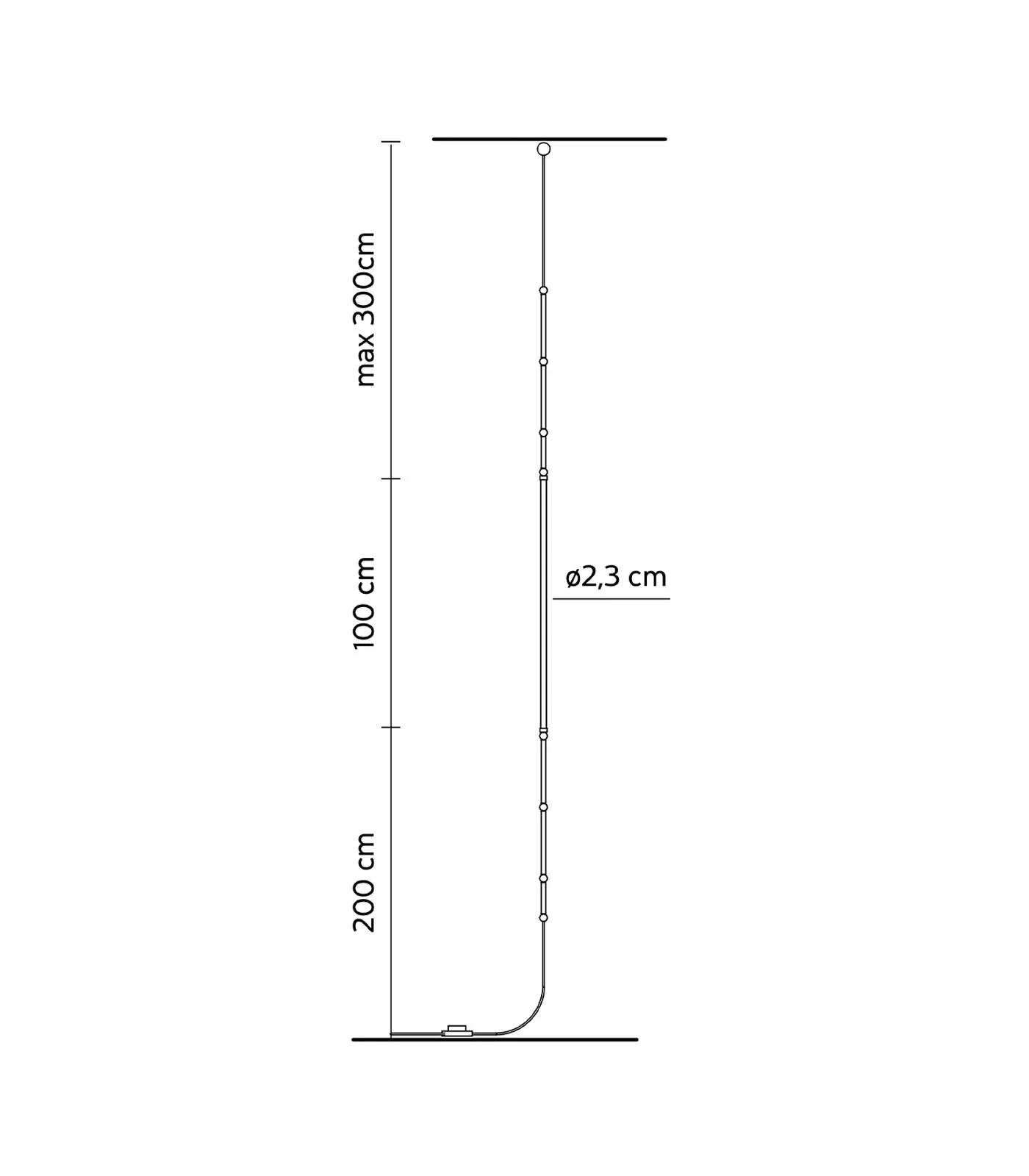 Leda Hanging Floor Lamp - Image 4