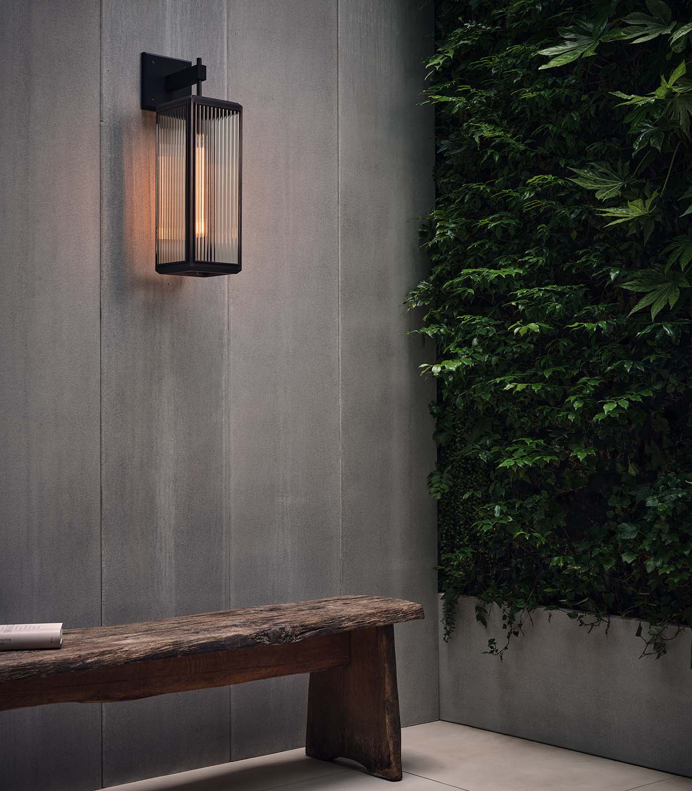 Lilac Reeded Wall Light - Image 4