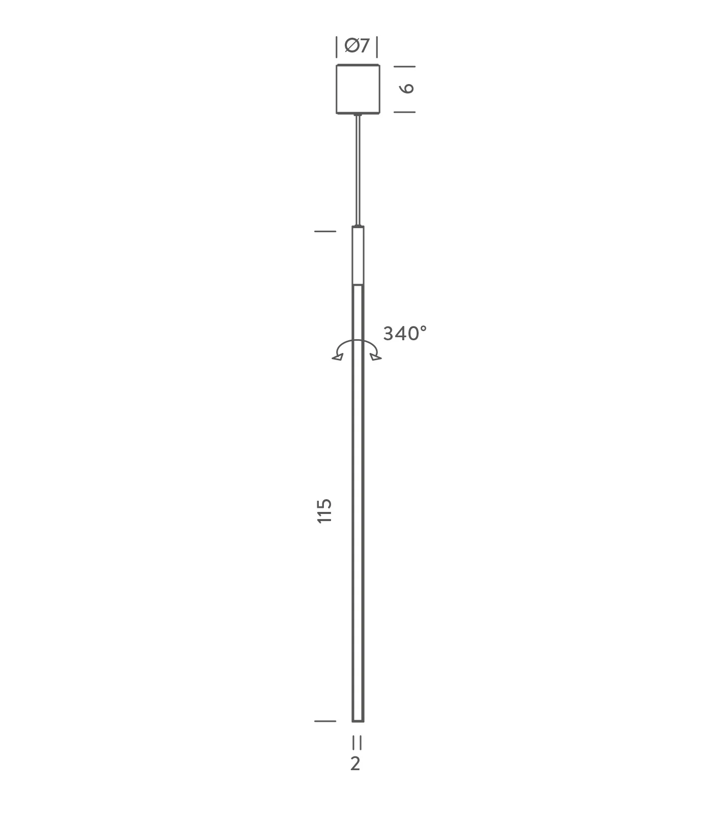 Linescapes Vertical Pendant Light - Image 4