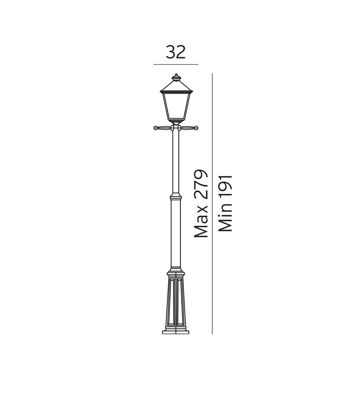London 1lt Pole Light - Image 4