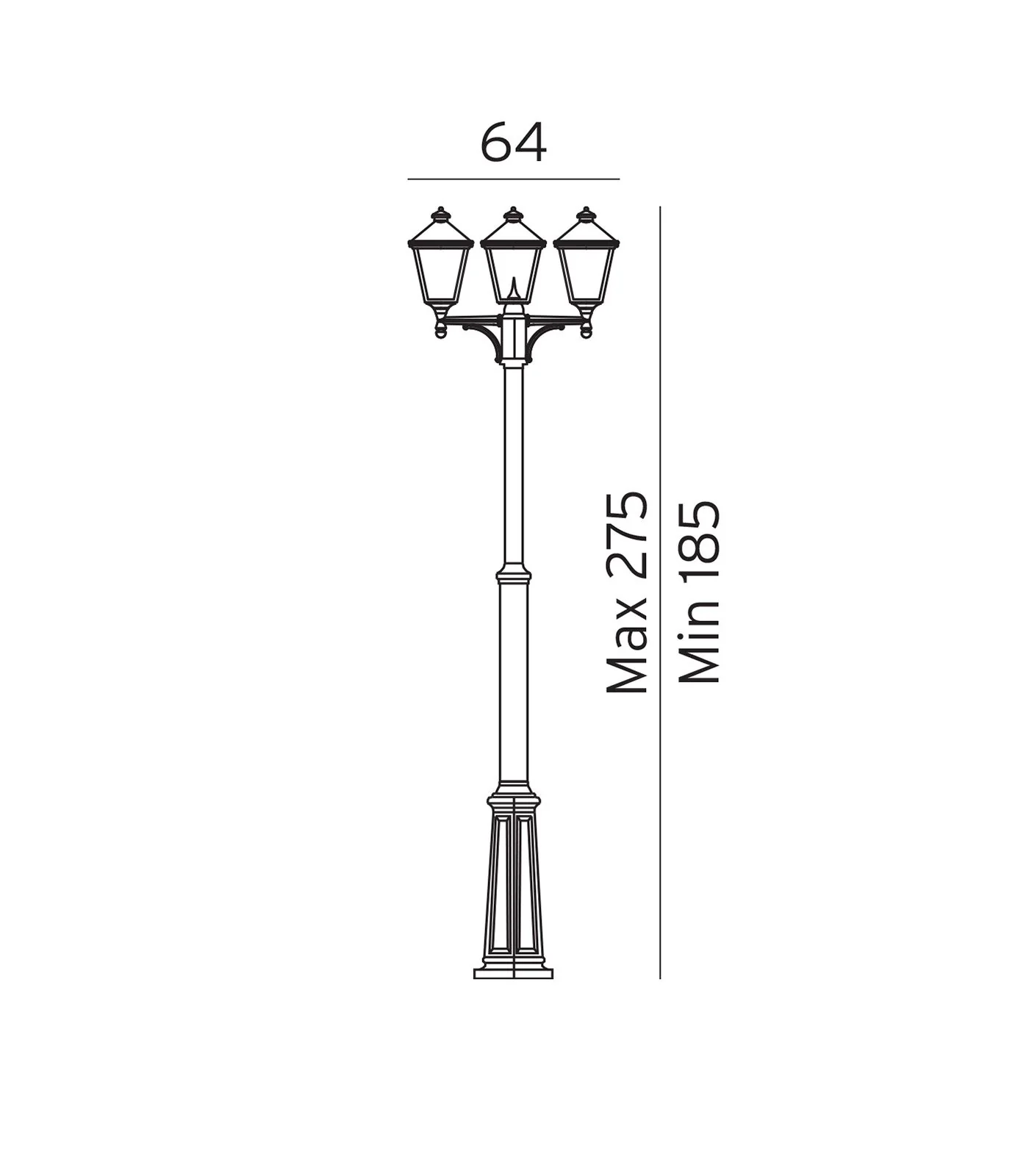 London 3lt Pole Light - Image 2