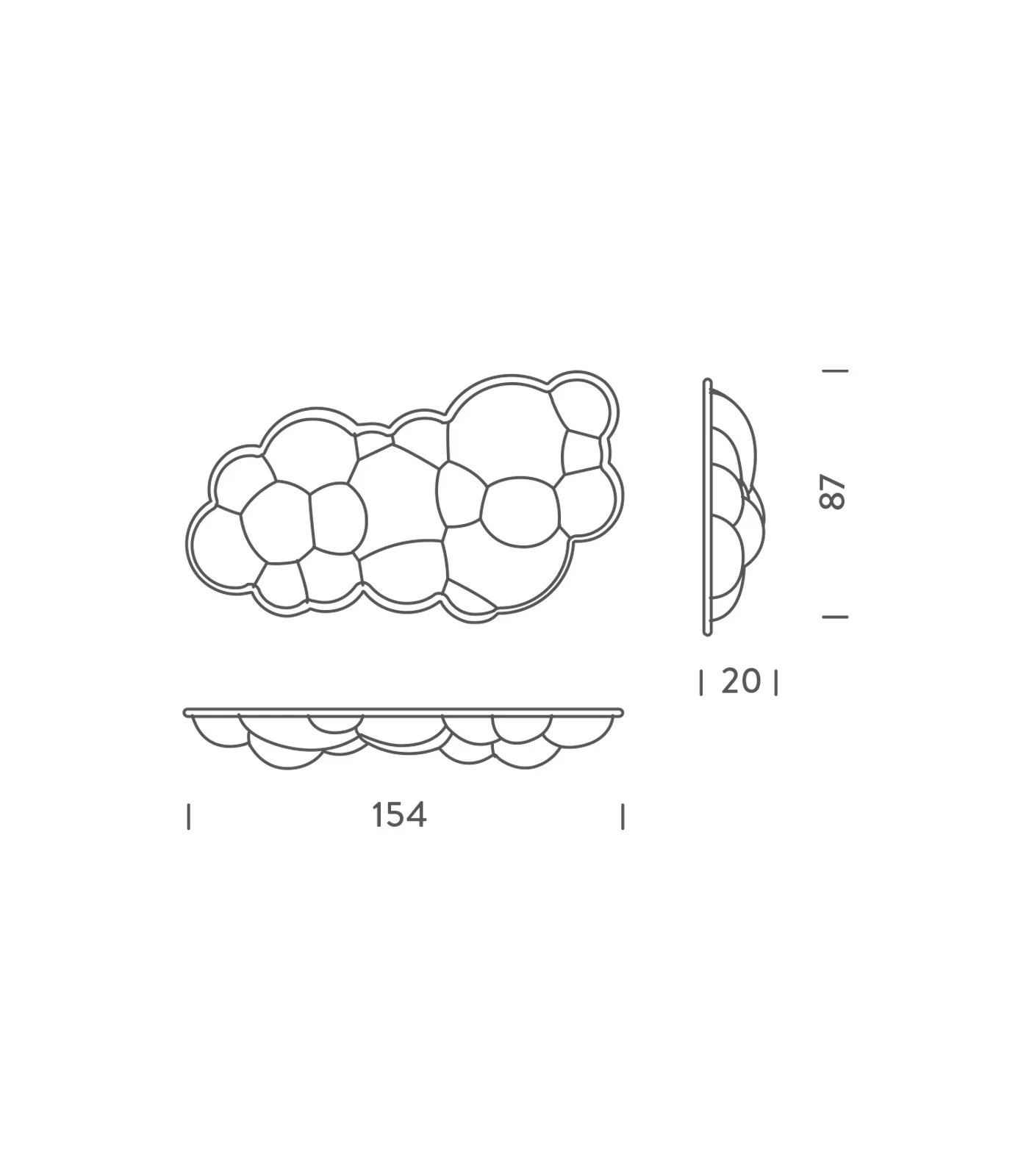 Nuvola Wall/Ceiling Light - Image 6