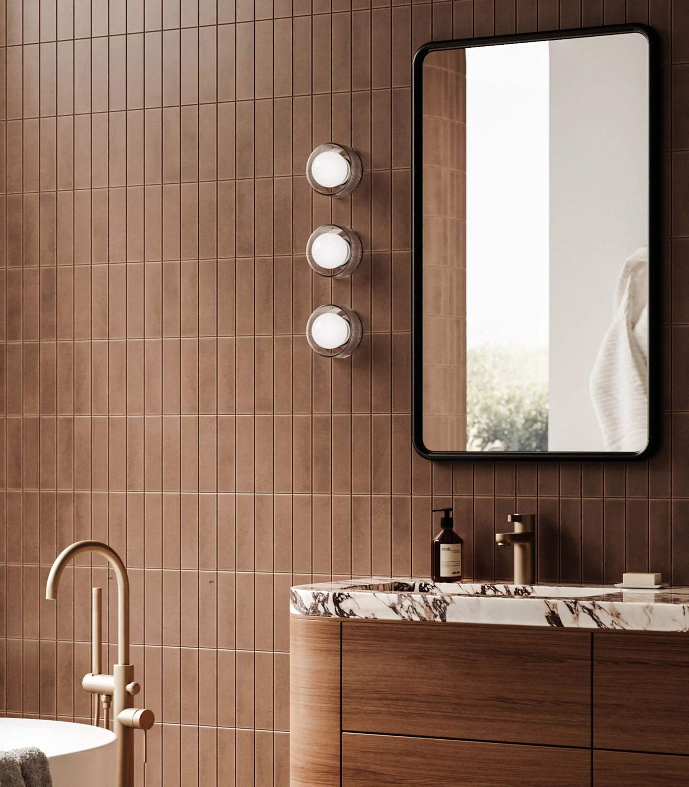 Orb Sur Ribbed Wall Light - Image 3