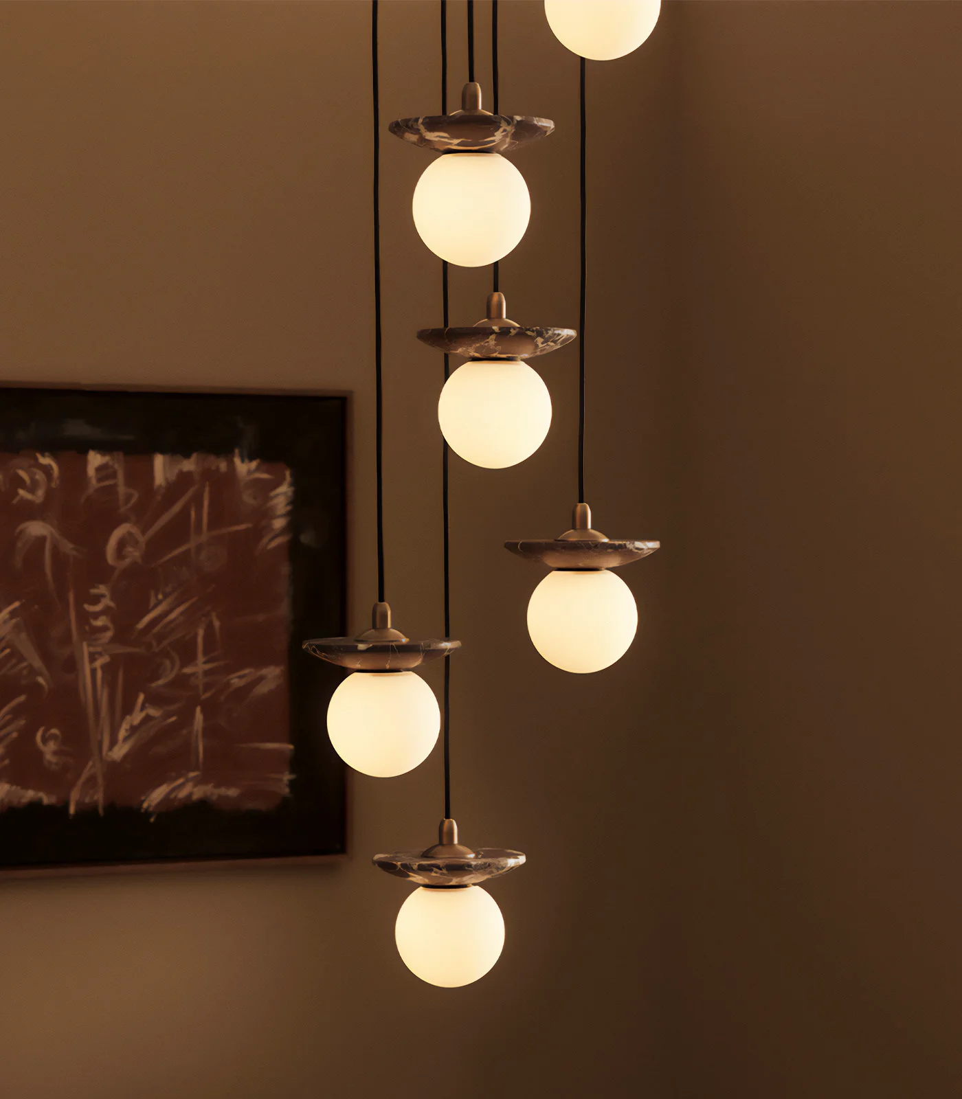 Orbit Stone 6lt Pendant Light - Image 2
