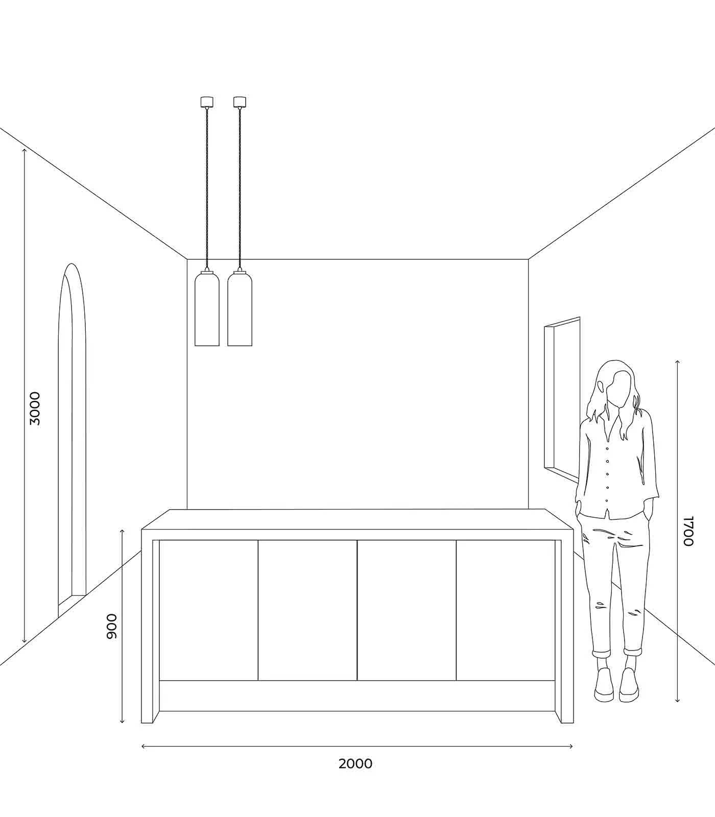 Parlour Elong Pendant Light - Image 7