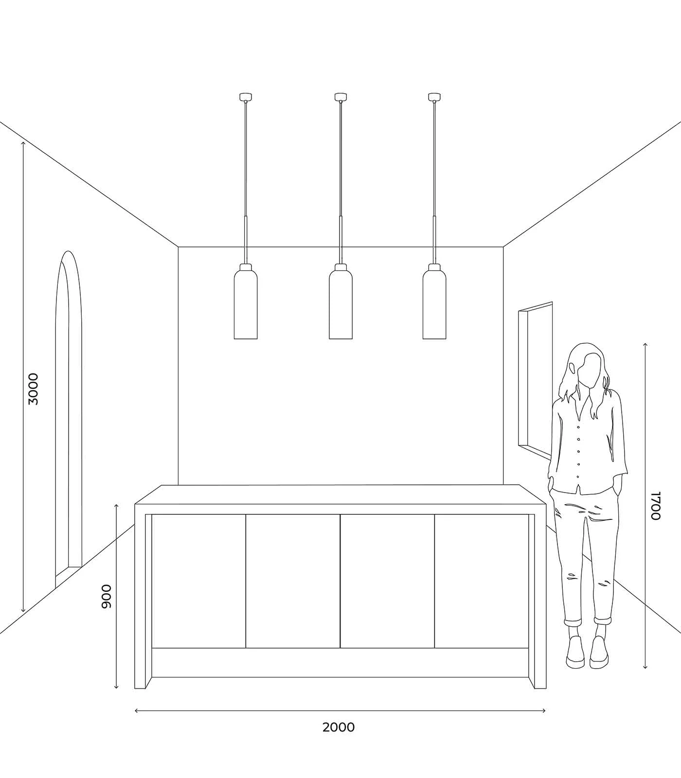 Parlour Lite Elong Pendant Light - Image 7