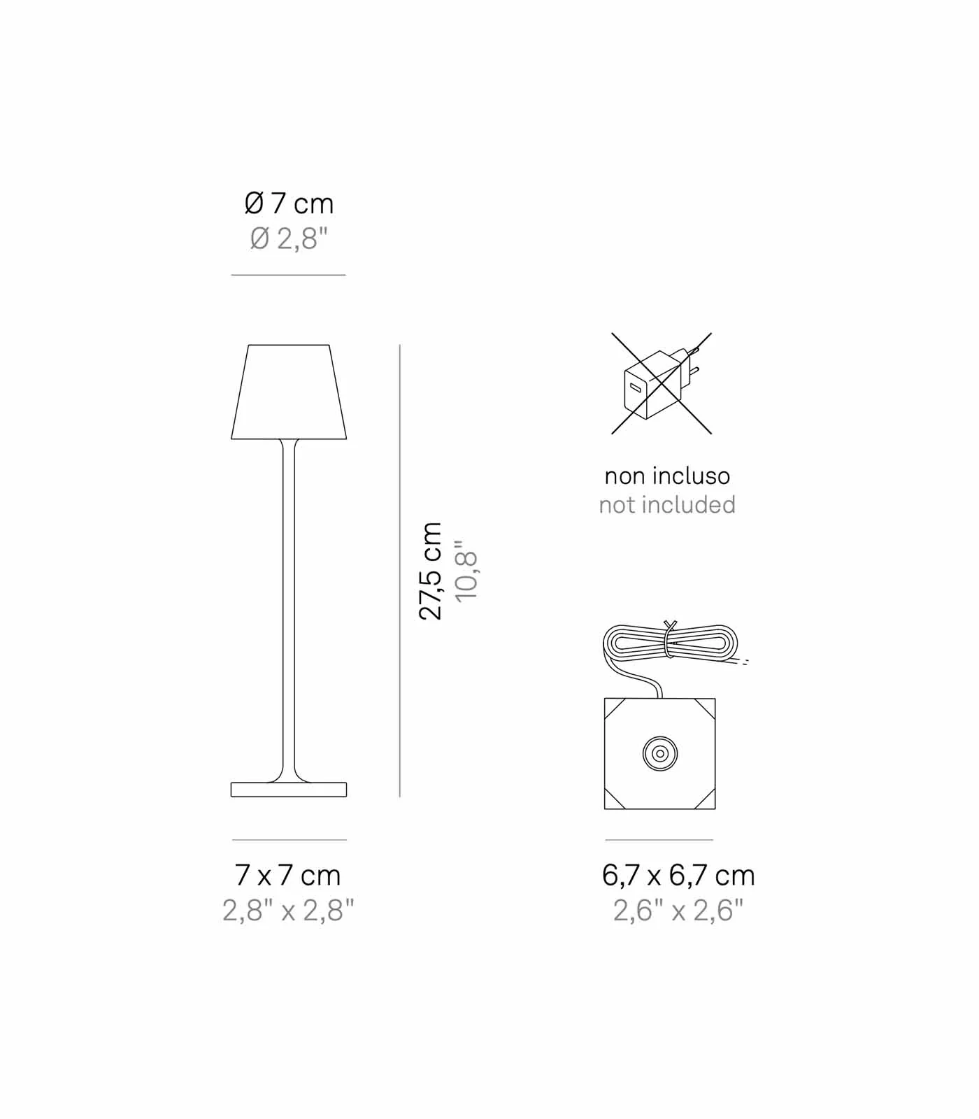 Poldina Micro Metallic Table Lamp - Image 4