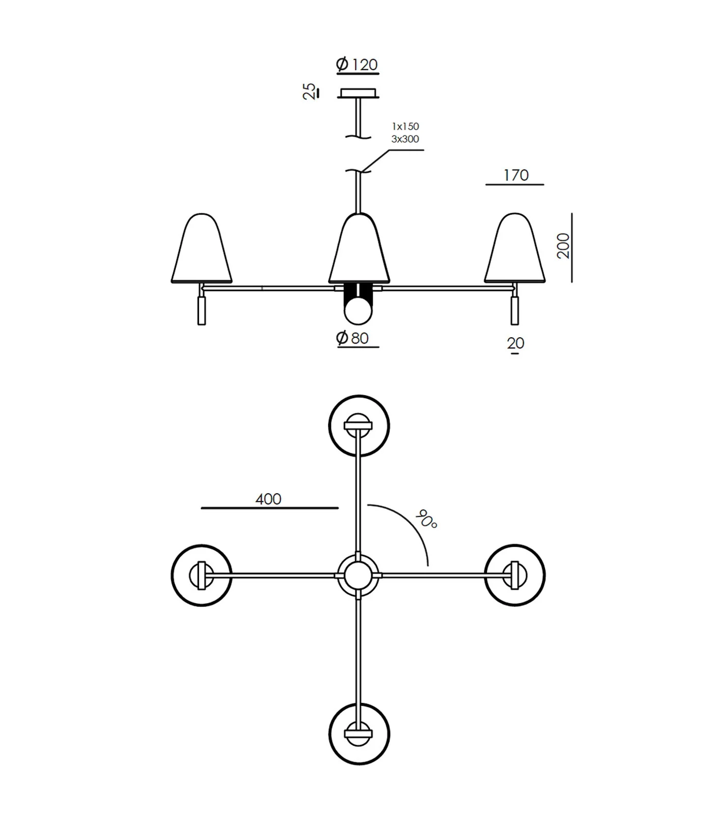 Stor 4lt Pendant Light - Image 5