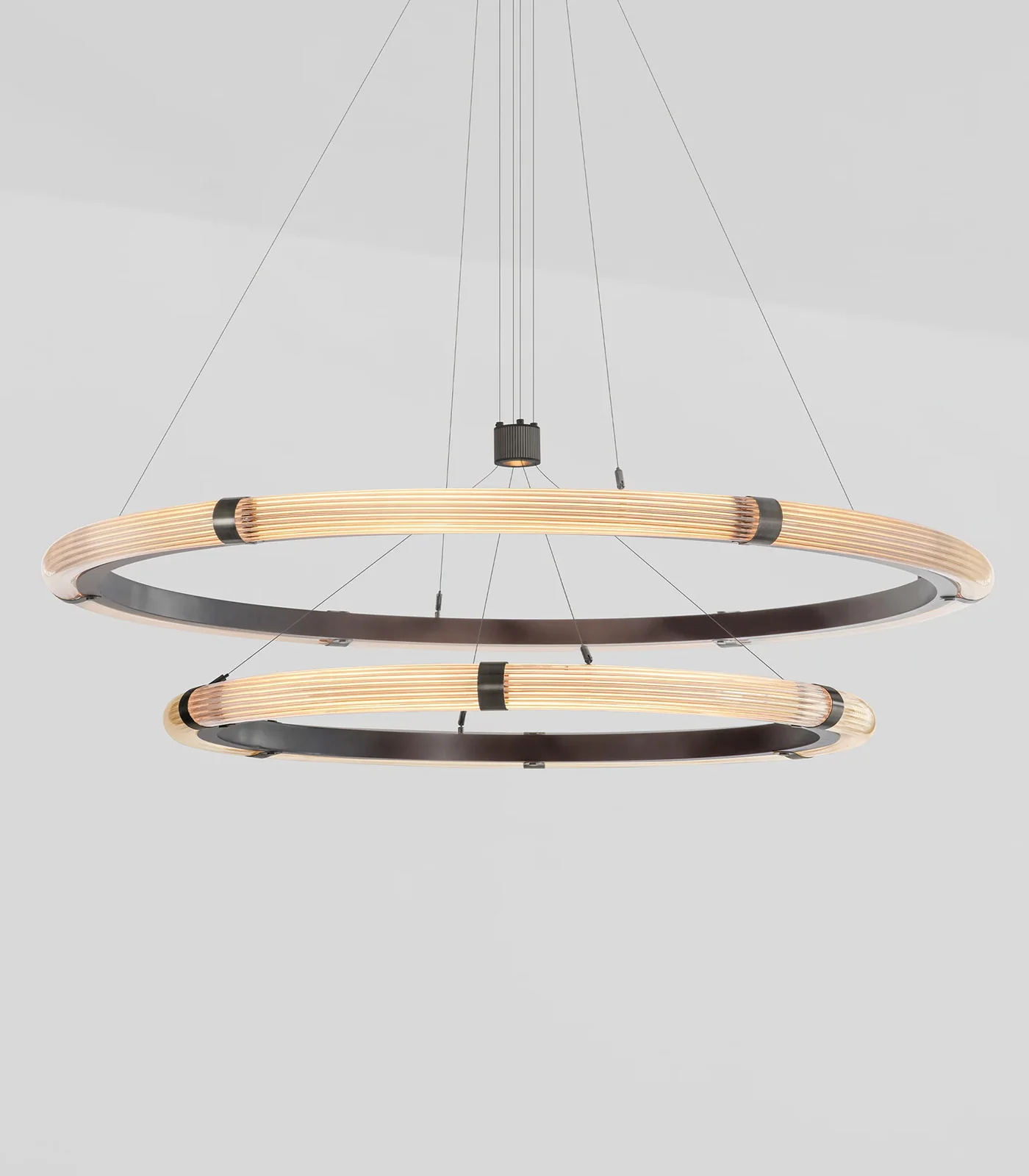 Strata Circular Two-Tier Pendant Light - Image 10