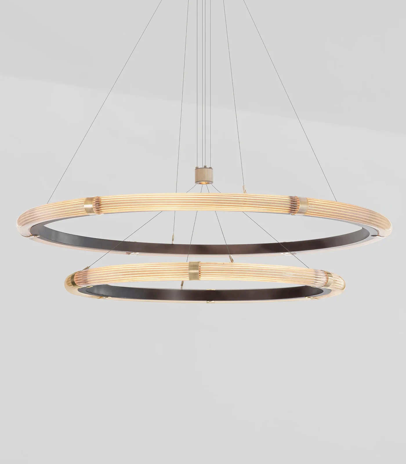 Strata Circular Two-Tier Pendant Light - Image 11