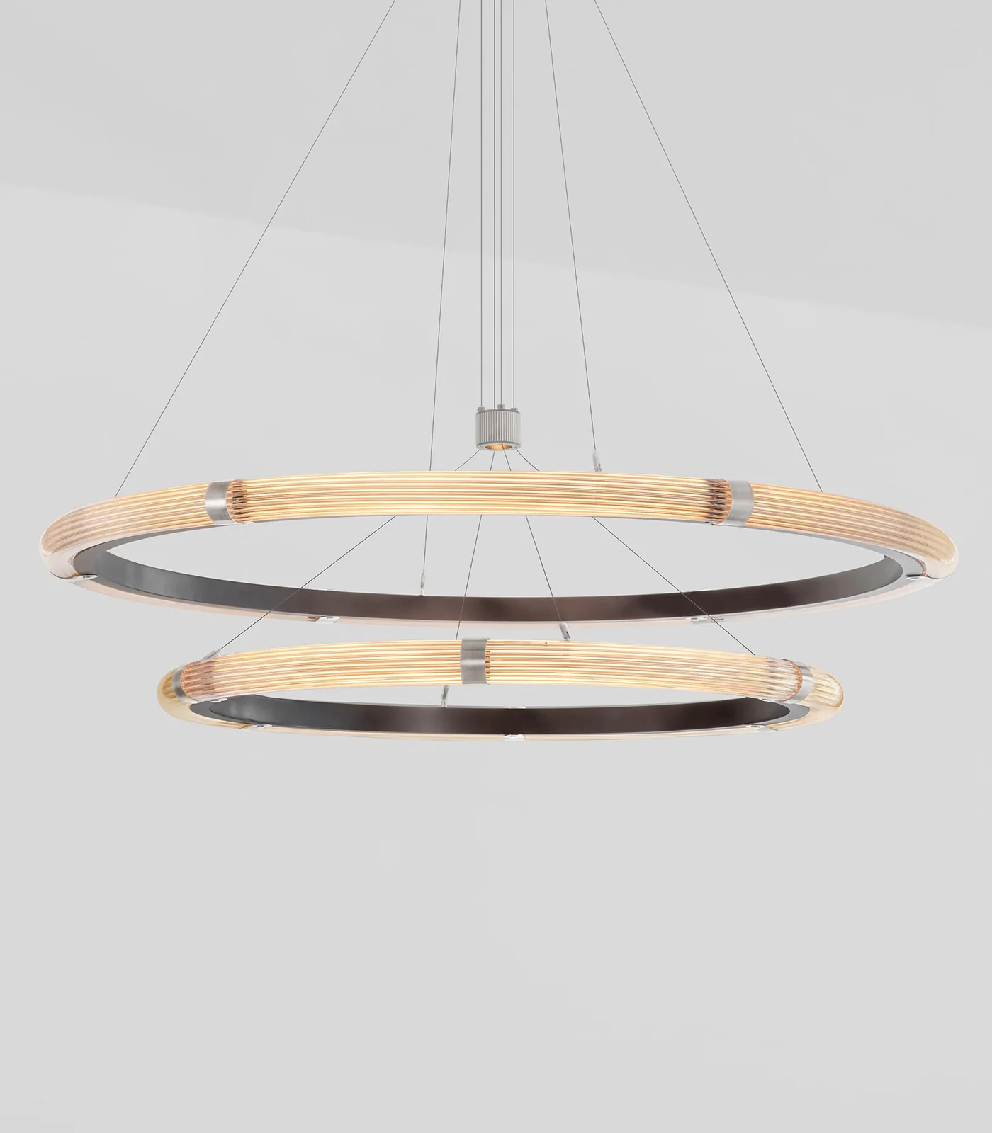 Strata Circular Two-Tier Pendant Light - Image 12