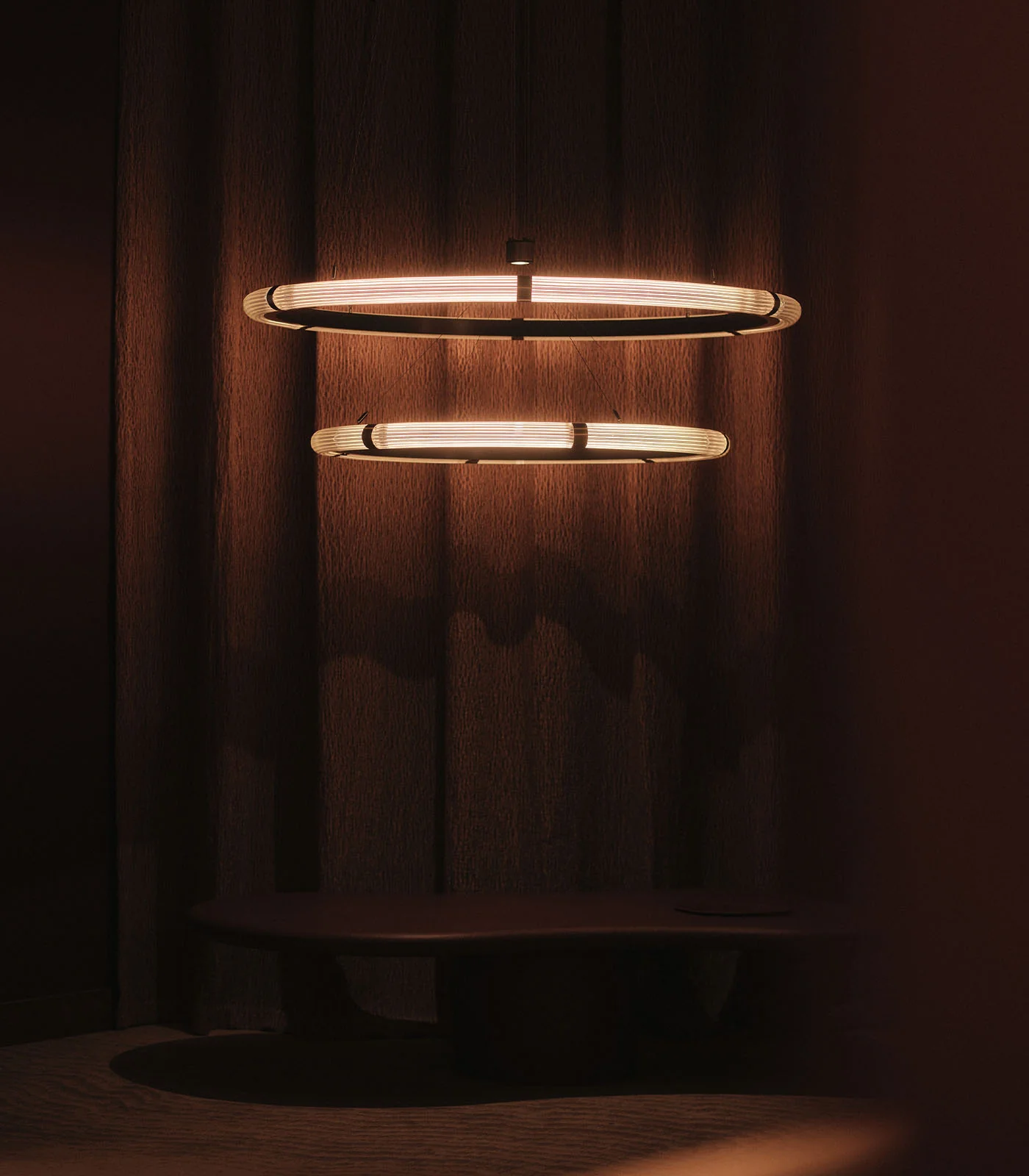 Strata Circular Two-Tier Pendant Light - Image 4