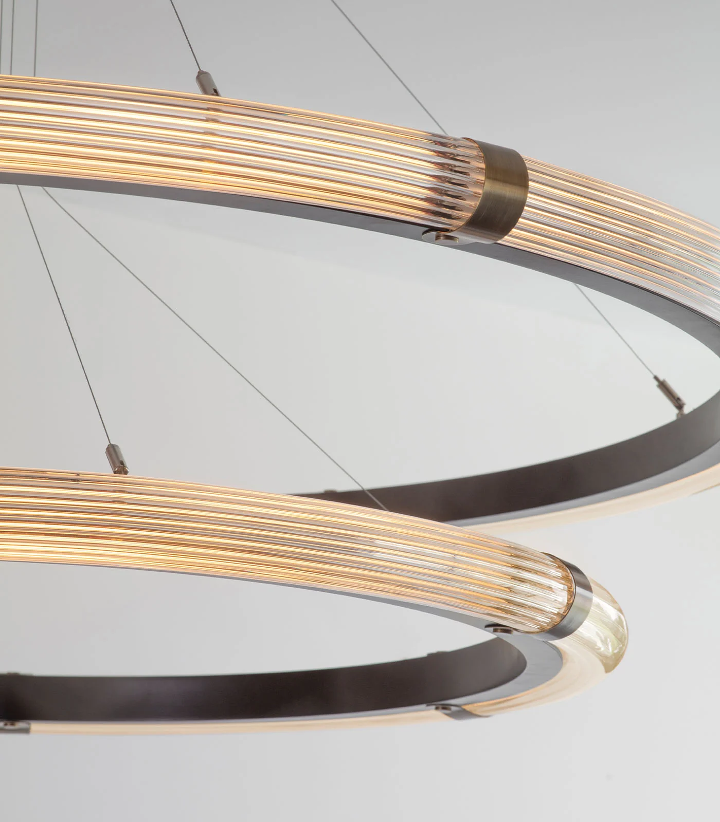 Strata Circular Two-Tier Pendant Light - Image 8