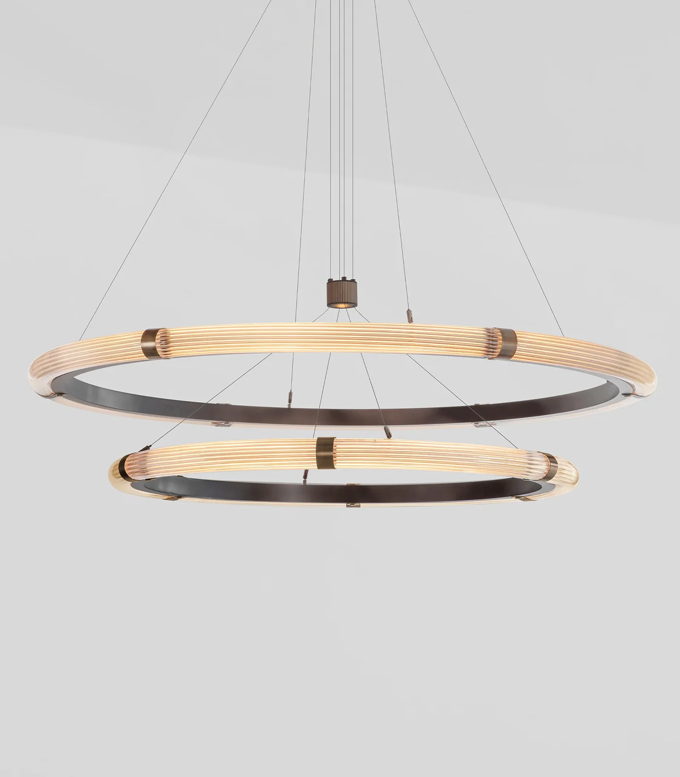 Strata Circular Two-Tier Pendant Light - Image 9