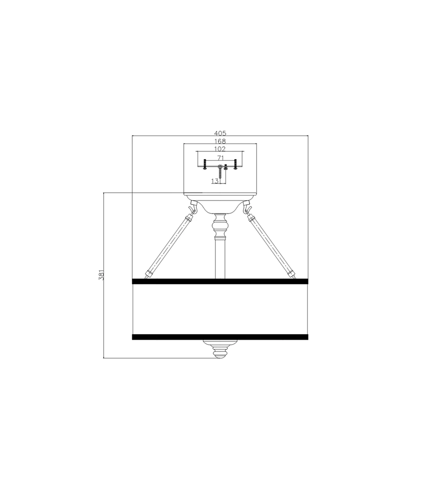 Sussex Ceiling Light - Image 2