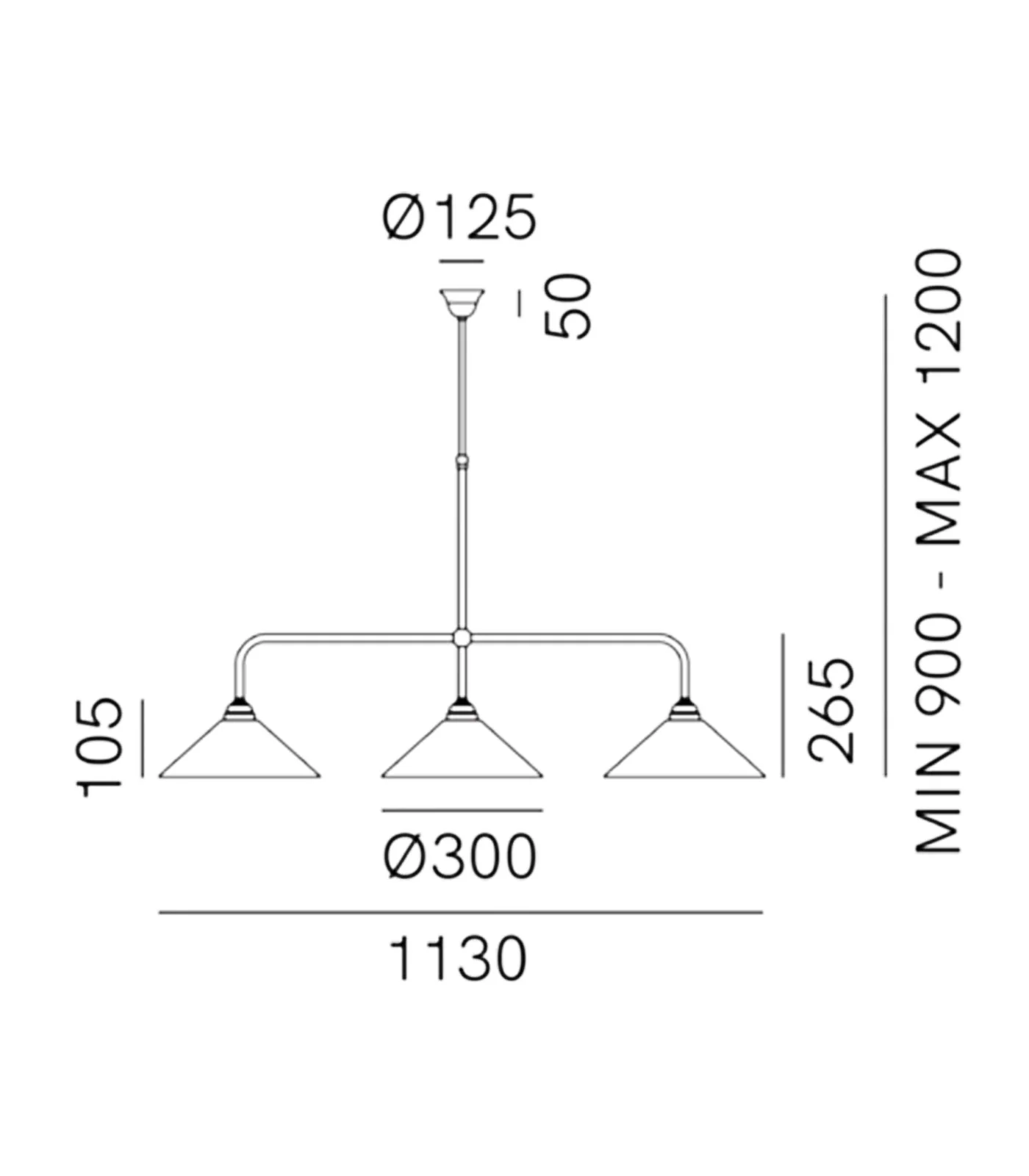 Tabia 3lt Pendant Light - Image 2